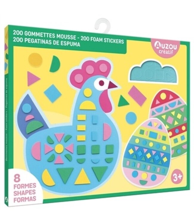 AUZOU 200 GOMMETTES MOUSSE - PÂQUES