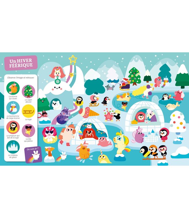 AUZOU CHERCHE ET TROUVE DES TOUT-PETITS - LICORNES