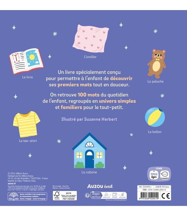 AUZOU LIVRE - MES 100 MOTS POUR BIEN GRANDIR