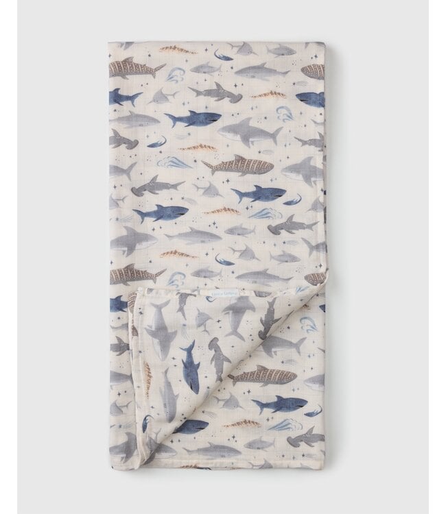 LOULOU LOLLIPOP MOUSSELINE - SHARKS