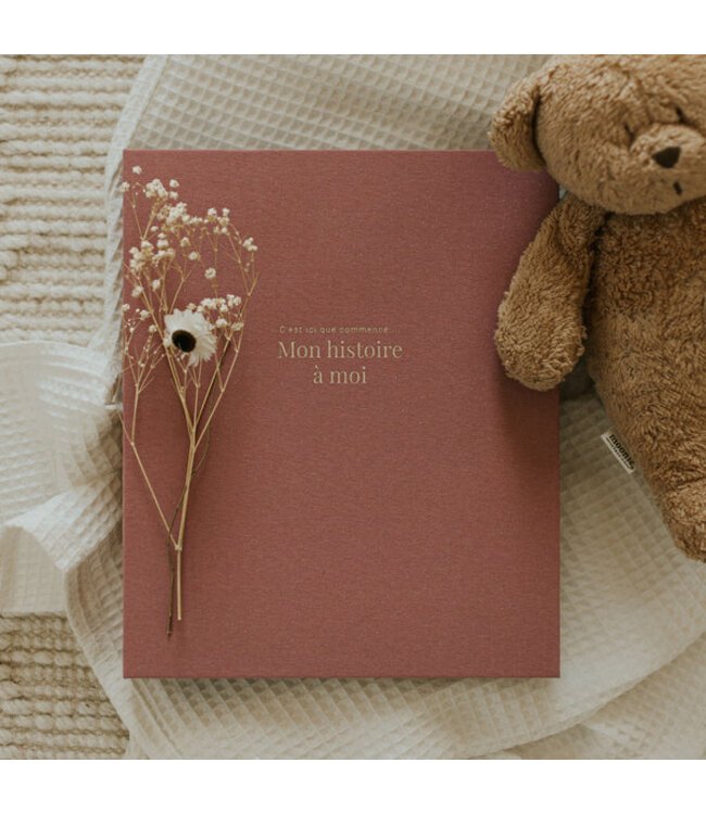 LE PETIT TABLEAU NOIR LIVRE DE BÉBÉ MON HISTOIRE À MOI - ROSE SCINTILLANT