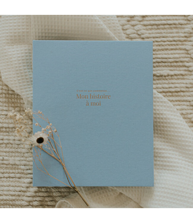 LE PETIT TABLEAU NOIR LIVRE DE BÉBÉ MON HISTOIRE À MOI - BLEU