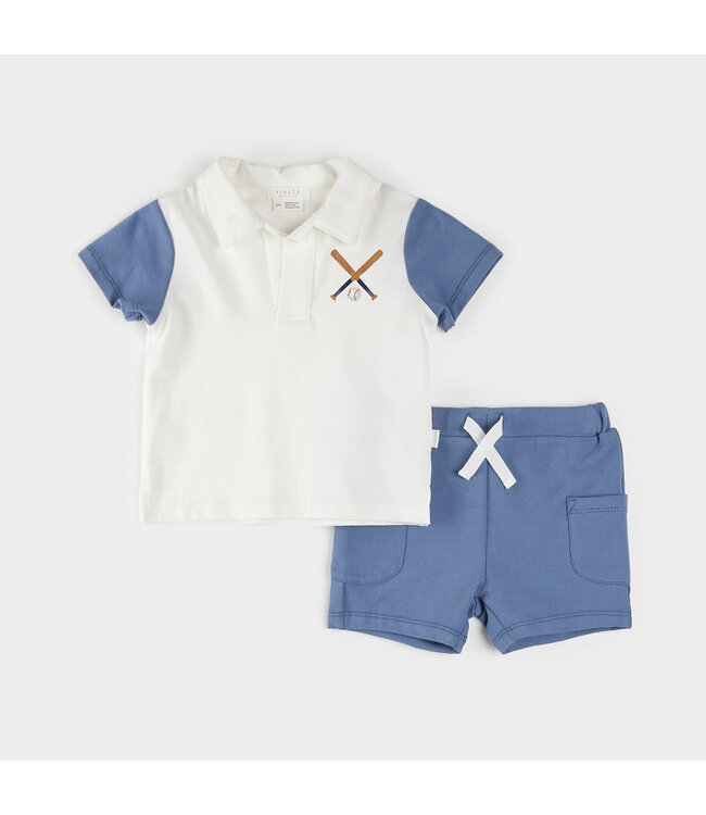PETIT LEM ENSEMBLE 2 MCX BASEBALL - BLANC