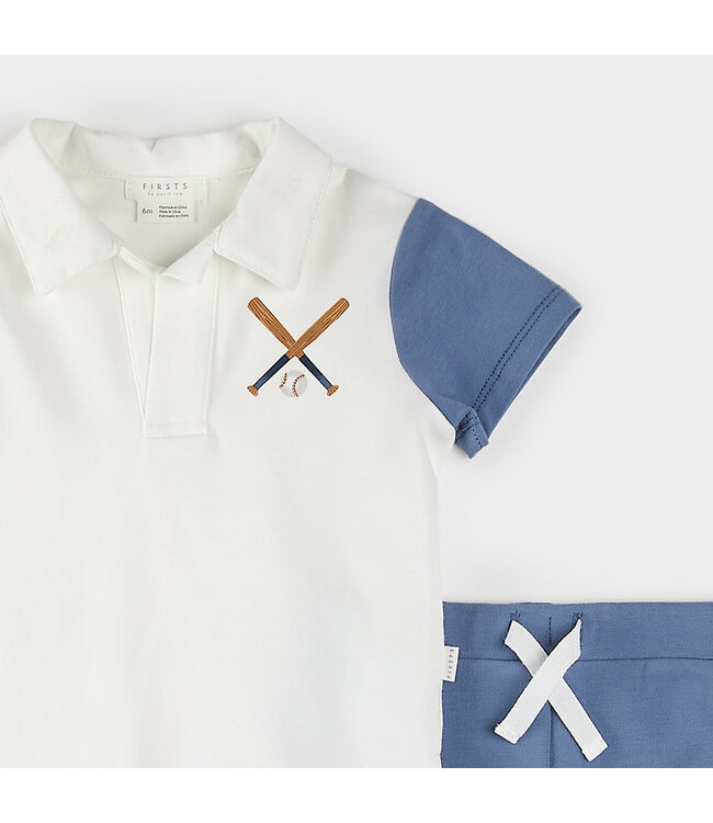 PETIT LEM ENSEMBLE 2 MCX BASEBALL - BLANC