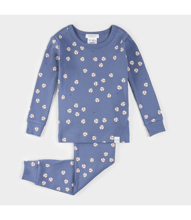 PETIT LEM PYJAMA 2 MCX BASEBALL - BLEU