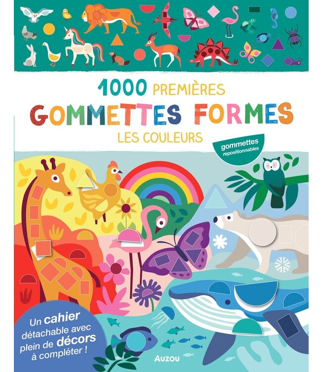 AUZOU 1000 GOMMETTES FORMES - LES COULEURS