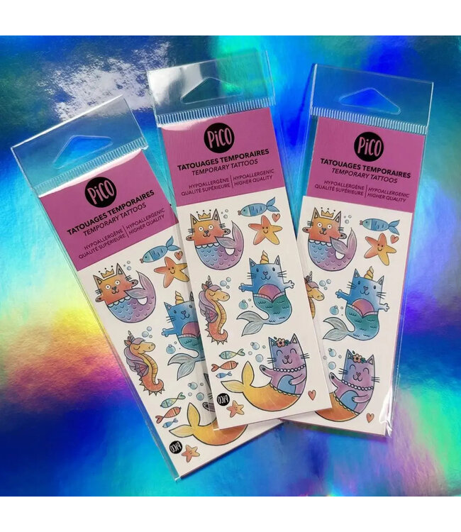 PiCO TATOO TATOUAGES TEMPORAIRES - LES CHATSIRÈNES