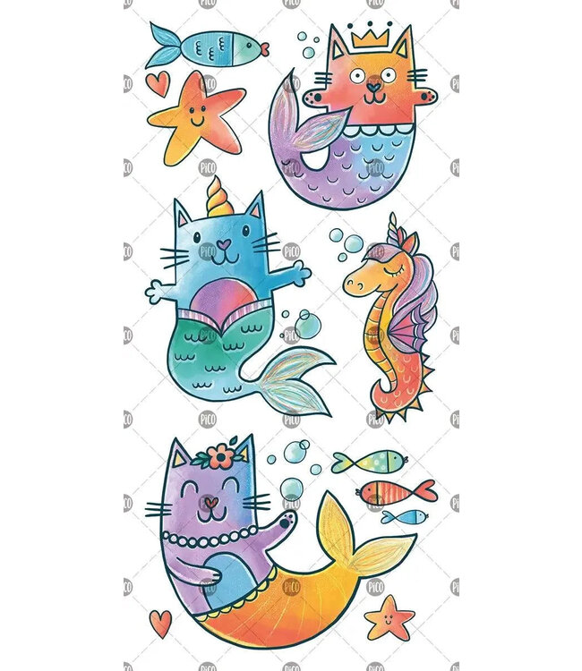 PiCO TATOO TATOUAGES TEMPORAIRES - LES CHATSIRÈNES