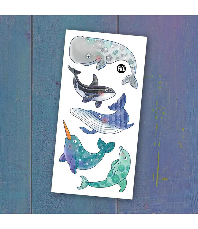 PiCO TATOO TATOUAGES TEMPORAIRES - LES DOUCES BALEINES