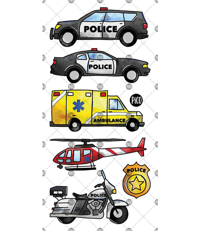 PiCO TATOO TATOUAGES TEMPORAIRES - URGENCE 911