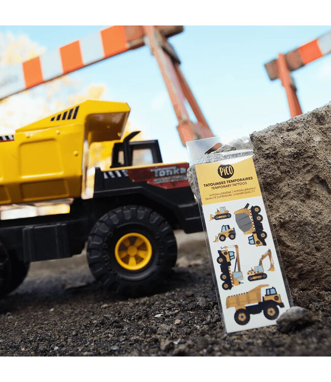 PiCO TATOO TATOUAGES TEMPORAIRES - VROUM LES CAMIONS !