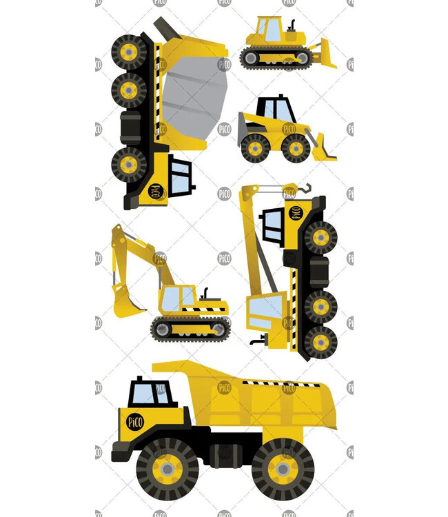 PiCO TATOO TATOUAGES TEMPORAIRES - VROUM LES CAMIONS !