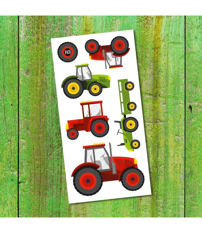 PiCO TATOO TATOUAGES TEMPORAIRES - LES TRACTEURS