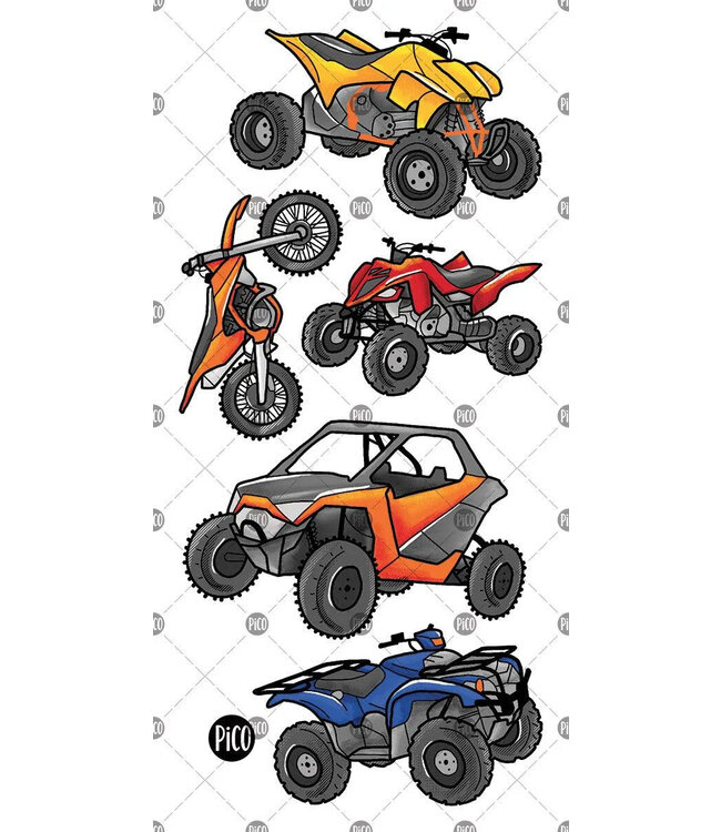 PiCO TATOO TATOUAGES TEMPORAIRES - VÉHICULES TOUT-TERRAIN