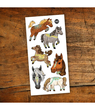 PiCO TATOO TATOUAGE TEMPORAIRE - LES CHEVAUX SAUVAGES