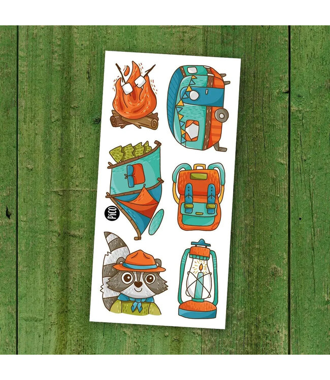PiCO TATOO TATOUAGES TEMPORAIRES - CAMPING