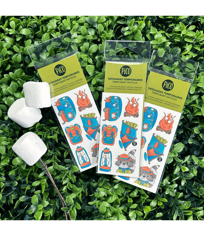 PiCO TATOO TATOUAGES TEMPORAIRES - CAMPING