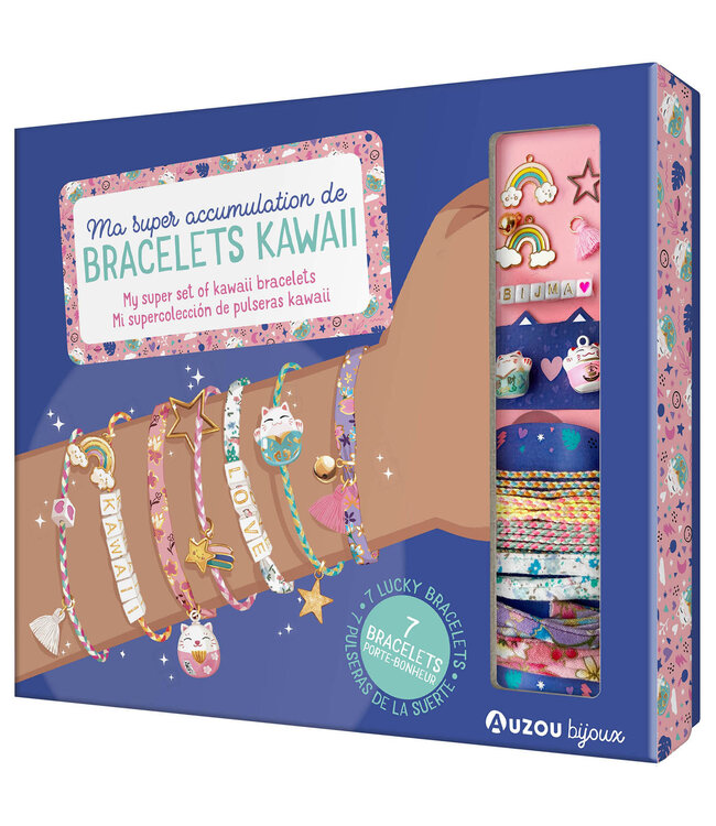 AUZOU COFFRET - MA SUPER ACCUMULATION DE BRACELETS KAWAII