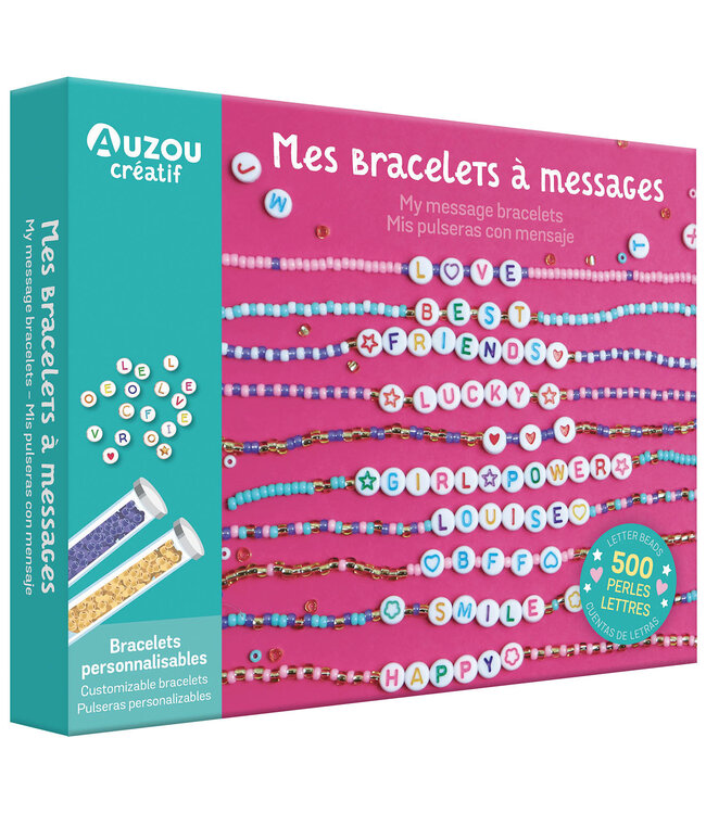AUZOU COFFRET - MES BRACELETS À MESSAGES