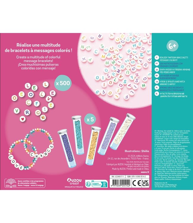 AUZOU COFFRET - MES BRACELETS À MESSAGES