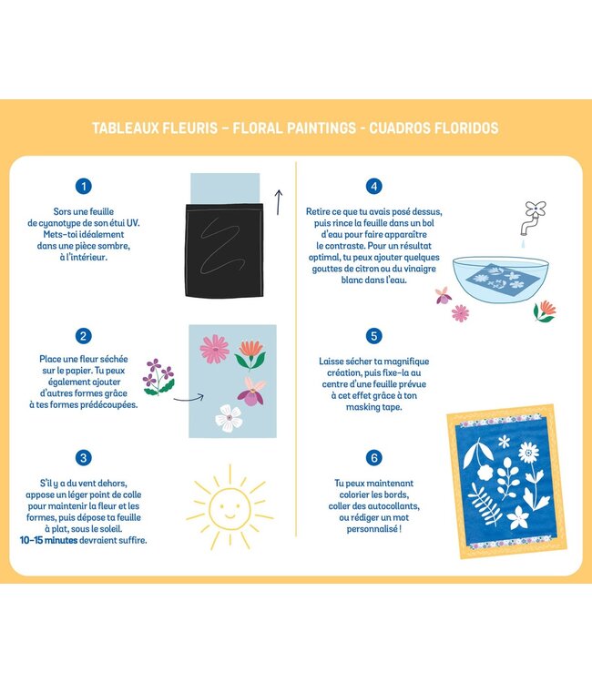 AUZOU COFFRET CRÉATIF - TABLEAUX FLEURIS