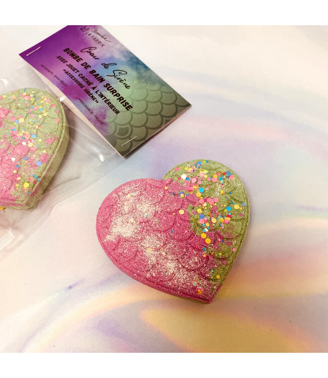 LA FABRIK BOMBE DE BAIN SURPRISE- COEUR DE SIRÈNE