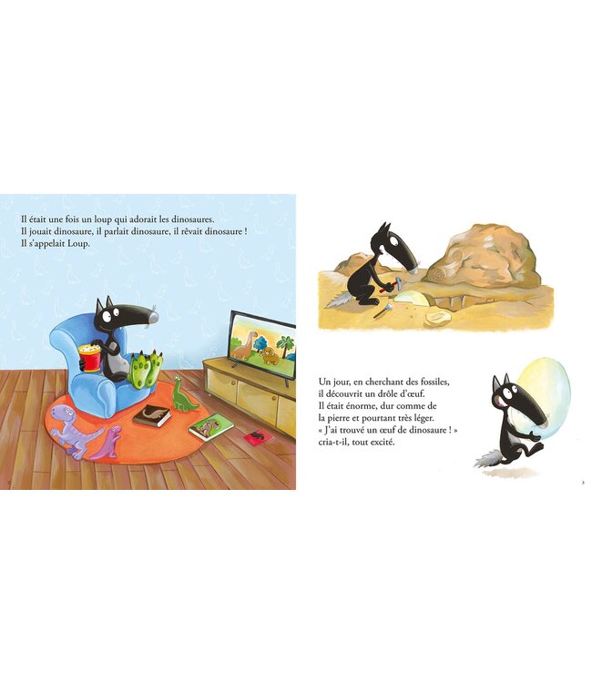 AUZOU LIVRE - LE LOUP QUI ADORAIT LES DINOSAURES