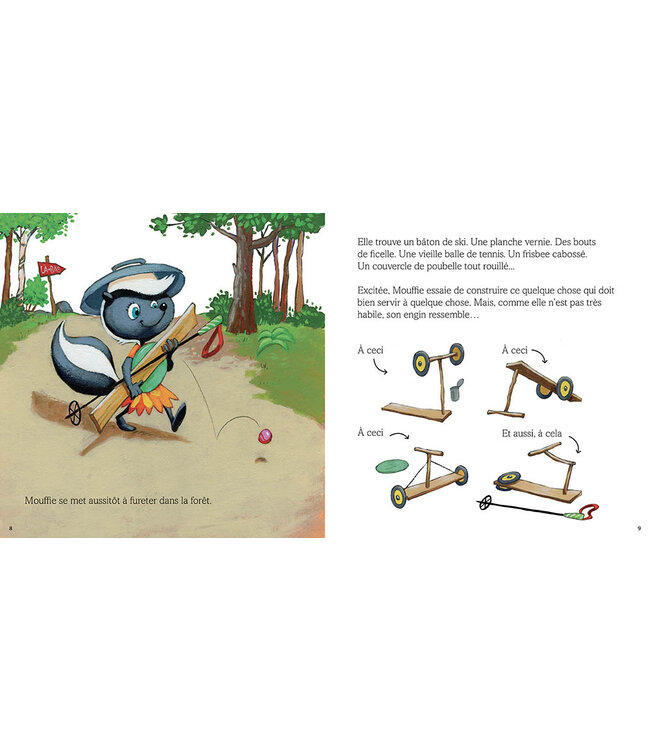 AUZOU LIVRE - MOUFFIE LA MOUFFETTE EN TROTTINETTE