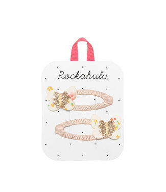 ROCKAHULA ENS.2 BARETTES - TINY BLOSSOM BUTTERFLY