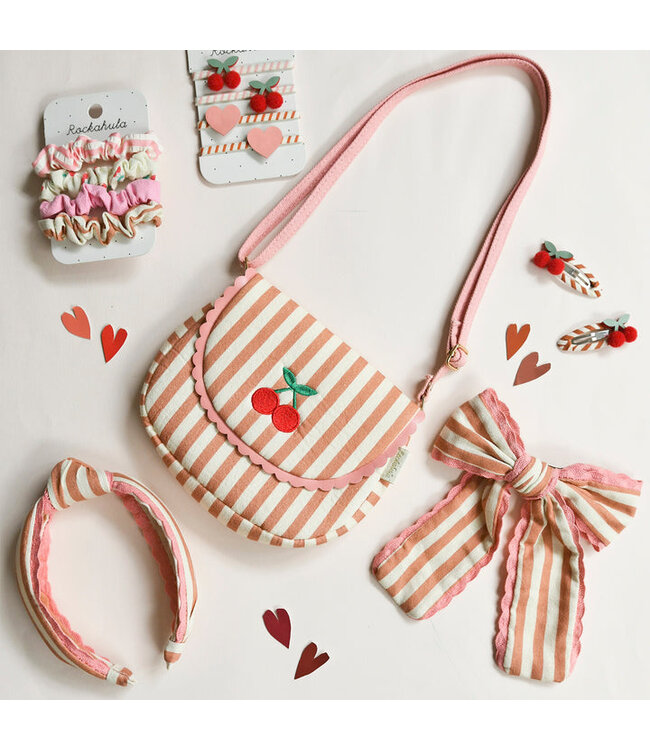 ROCKAHULA ENS.2 BARETTES - STRIPY CHERRY