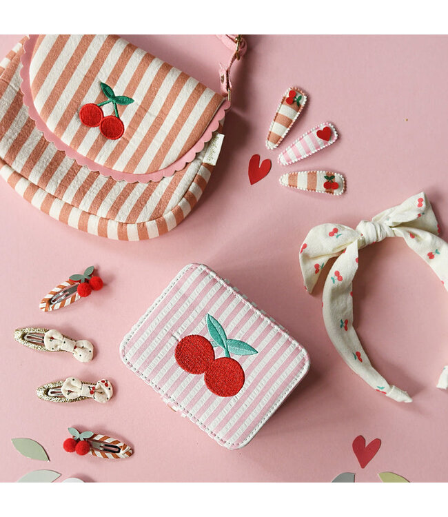 ROCKAHULA ENS.2 BARETTES - STRIPY CHERRY