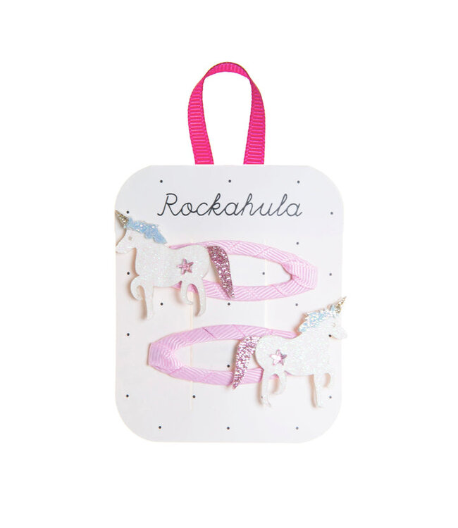 ROCKAHULA ENS.2 BARETTES - UNICORN