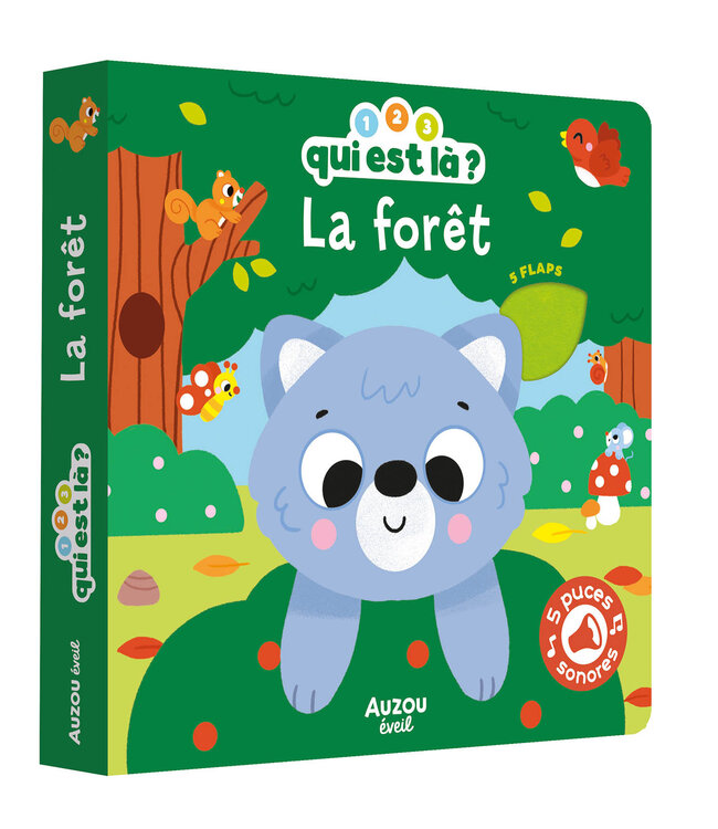 AUZOU LIVRE - 1,2,3 QUI EST LÀ ? : LA FORÊT