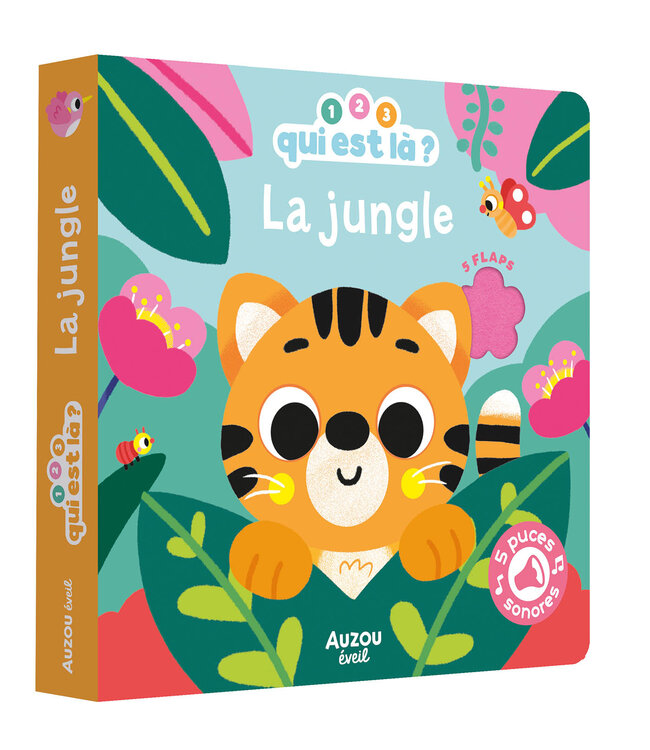 AUZOU LIVRE - 1,2,3 QUI EST LÀ ? : LA JUNGLE