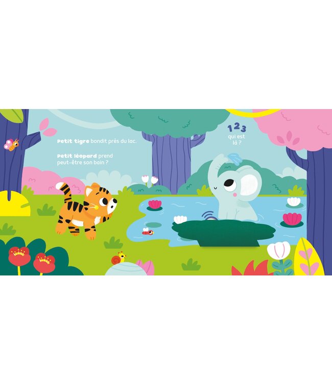 AUZOU LIVRE - 1,2,3 QUI EST LÀ ? : LA JUNGLE