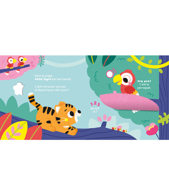AUZOU LIVRE - 1,2,3 QUI EST LÀ ? : LA JUNGLE