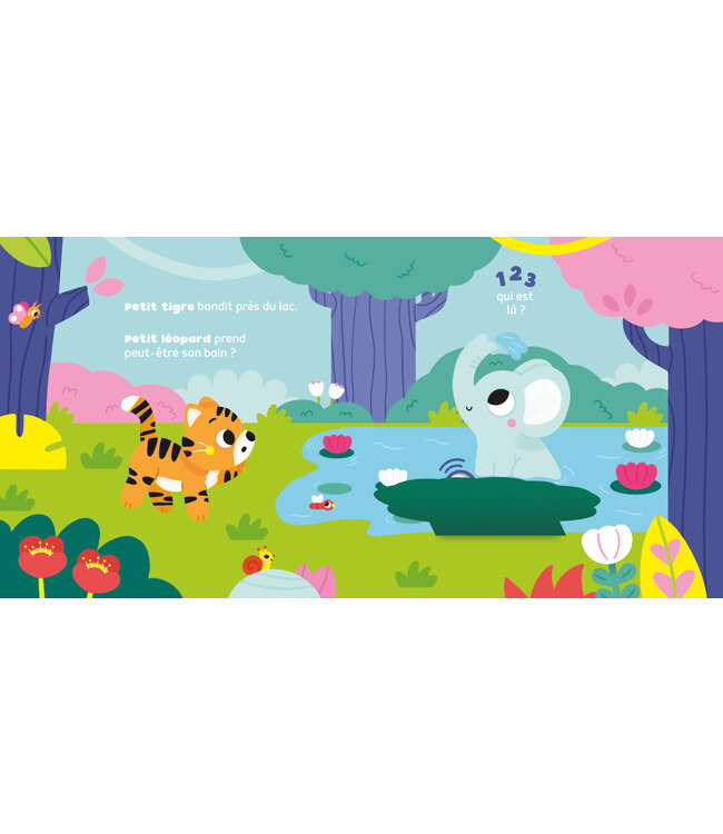 AUZOU LIVRE - 1,2,3 QUI EST LÀ ? : LA JUNGLE