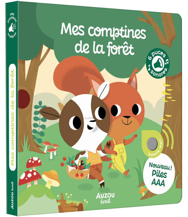 AUZOU LIVRE - MES COMPTINES DE LA FORÊT