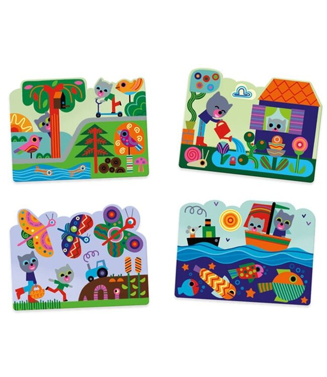 DJECO COLORIAGES MAGIQUES - CACHÉ DANS LE JARDIN