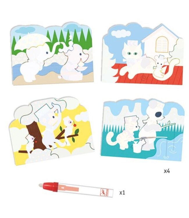 DJECO COLORIAGES MAGIQUES  - CACHÉ DEHORS