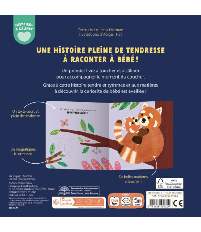 AUZOU LIVRE MES HISTOIRES À CALINER - MON PAPA À MOI