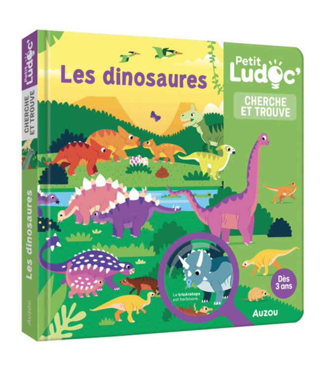 AUZOU CHERCHE ET TROUVE PETIT LUDOC - LES DINOSAURES