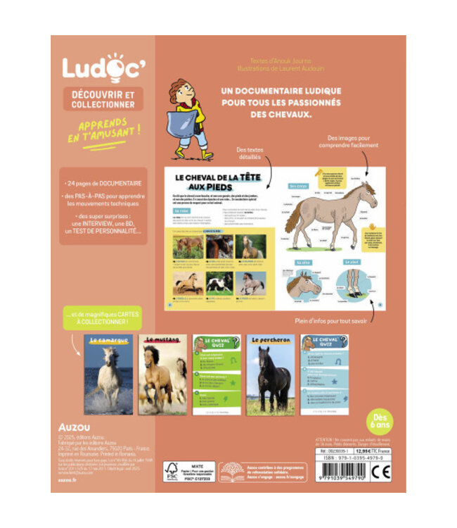 AUZOU LIVRE LUDOC - LES CHEVAUX