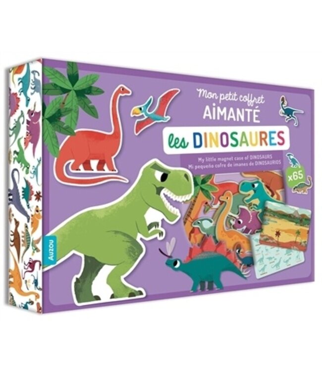 AUZOU MON PETIT COFFRET AIMANTÉ - LES DINOSAURES