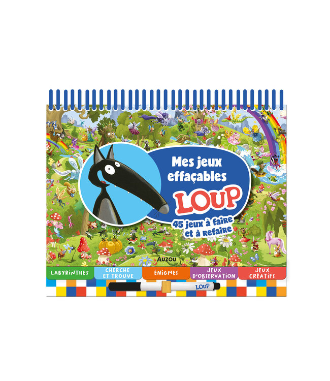 AUZOU MES JEUX EFFAÇABLES - LOUP