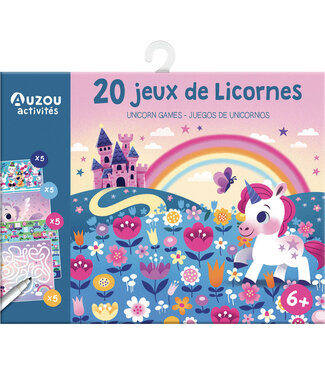 AUZOU POCHETTE - 20 JEUX DE LICORNES
