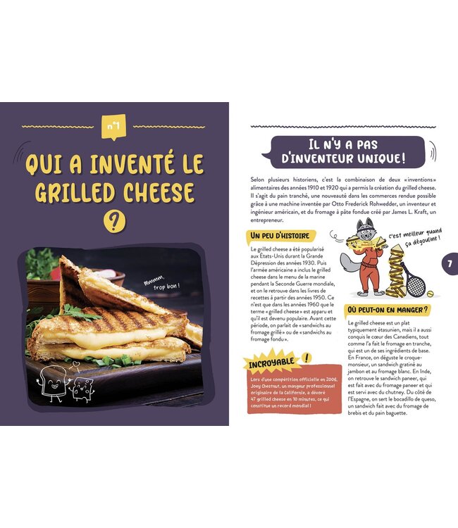 AUZOU LIVRE - QUI A INVENTÉ LE GRILLED-CHEESE ?