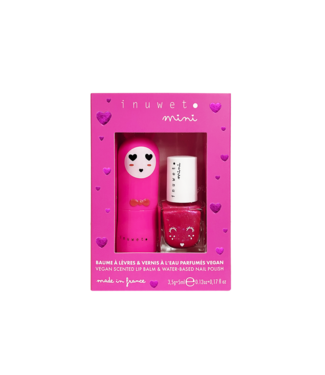 INUWET DUO BAUME + VERNIS - FUCHSIA ( CERISE )