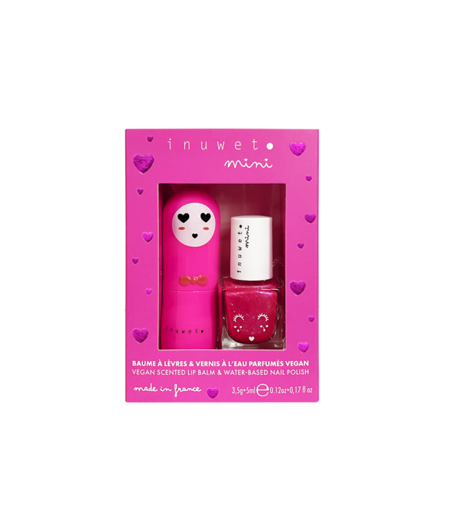 INUWET DUO BAUME + VERNIS - FUCHSIA ( CERISE )