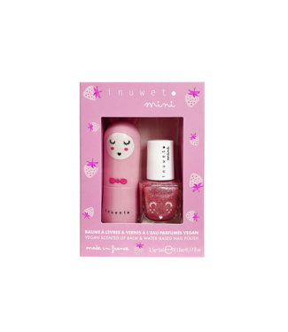 INUWET DUO BAUME + VERNIS - ROSE PÂLE ( FRAISE )
